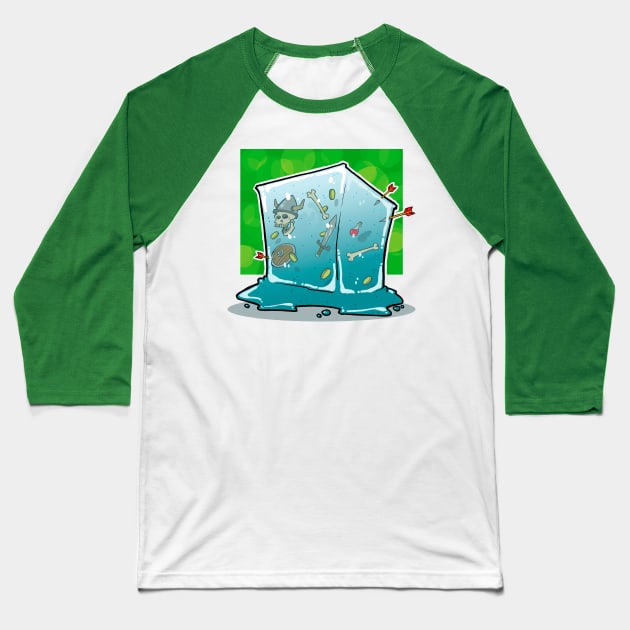 Dungeon Cube Baseball T-Shirt by RichCameron